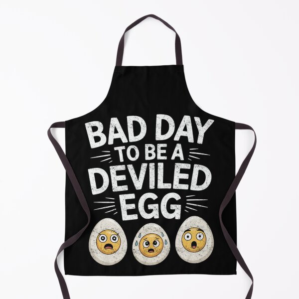 Item preview, Bad Day to Be a Deviled Egg Funny Thanksgiving Food Humor Design designed and sold by FreshVibe Prints.