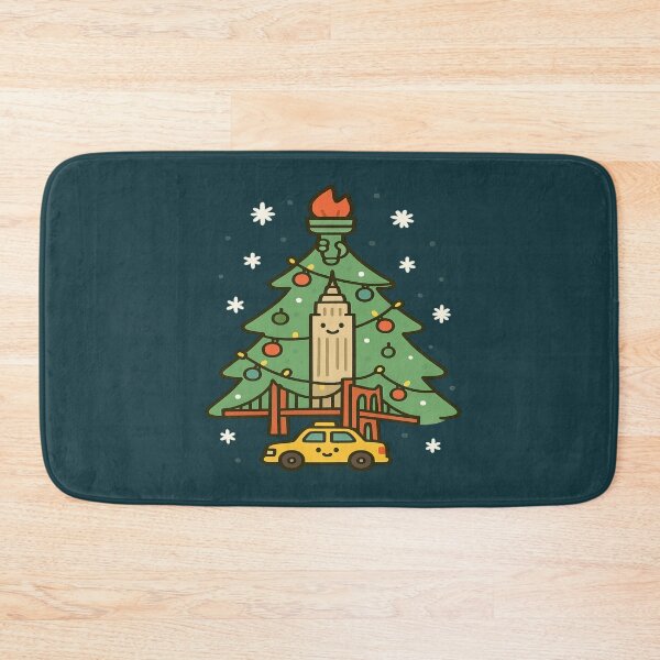 Item preview, New York Landmark Christmas Tree: Holiday Lights in the City designed and sold by Globalcitytees.