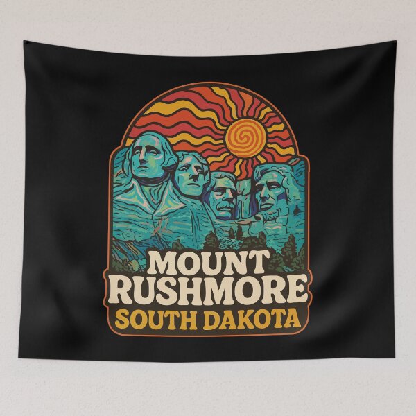 Item preview, Mount Mt Rushmore South Dakota Trippy Travel designed and sold by TomFrontierArt.
