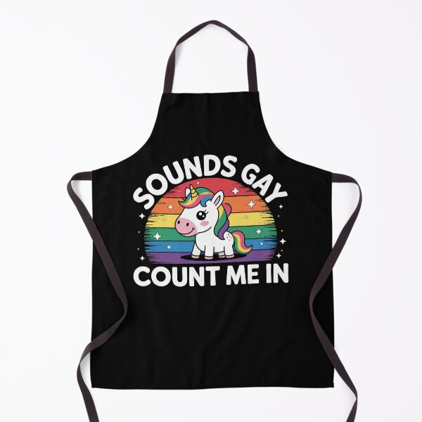 Item preview, Sounds Gay Count Me In Unicorn Rainbow Flag LGBT Gay Pride designed and sold by JonGogue.