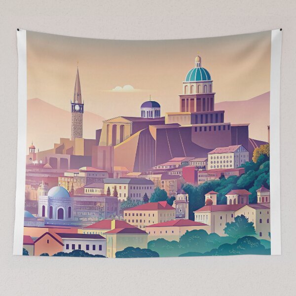 Item preview, Minimalist skyline of Tbilisi designed and sold by paulrommer.