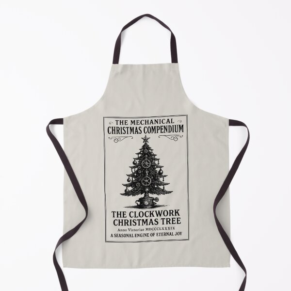 Item preview, The Clockwork Christmas Tree – Victorian Steampunk Engraving Art designed and sold by Tattee.