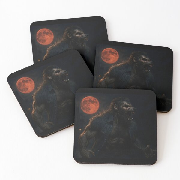 Item preview, werewolf horror artwork evil designed and sold by Theriddler1.