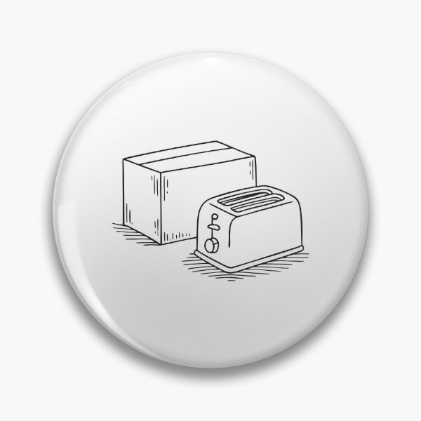Item preview, A toaster beside a packaging box on the floor designed and sold by rasagamastore.