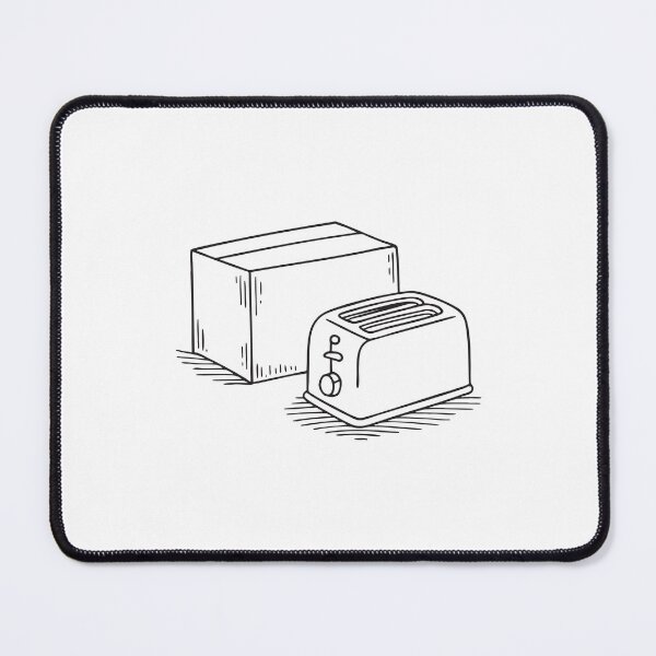 Item preview, A toaster beside a packaging box on the floor designed and sold by rasagamastore.