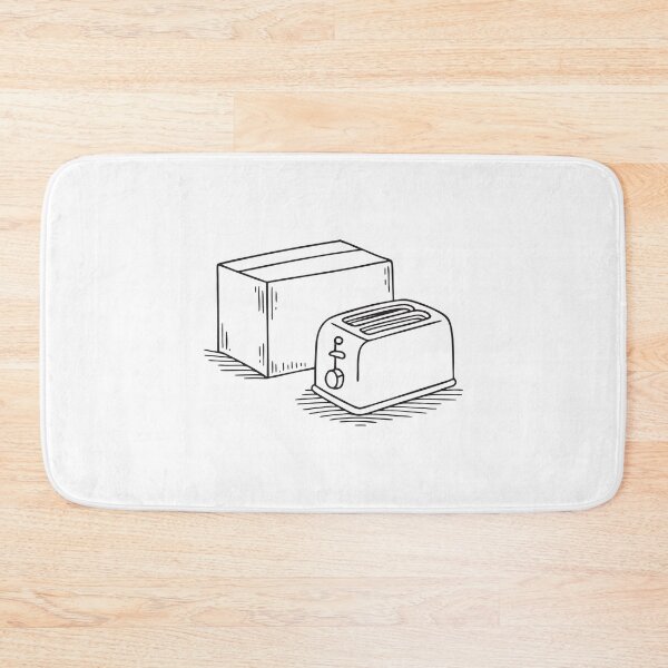 Item preview, A toaster beside a packaging box on the floor designed and sold by rasagamastore.