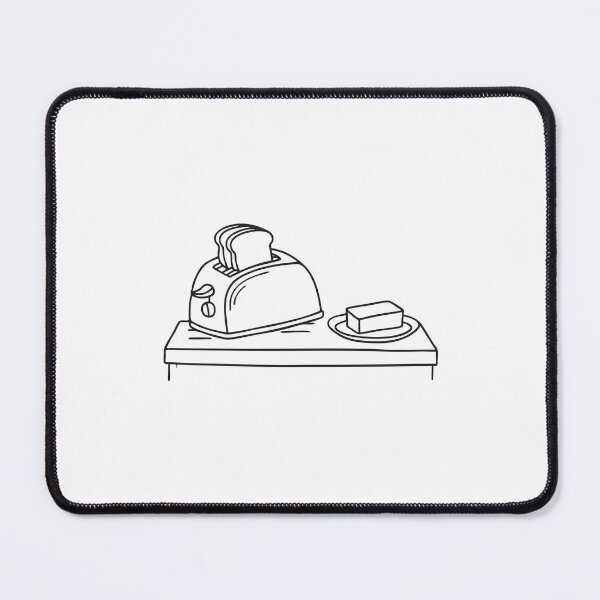 Item preview, A toaster near a butter dish on a kitchen shelf designed and sold by rasagamastore.