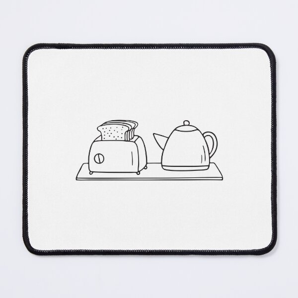 Item preview, A toaster near a kettle on shelf designed and sold by rasagamastore.