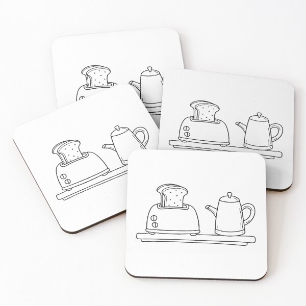 Item preview, A toaster near a kettle on a breakfast station designed and sold by rasagamastore.