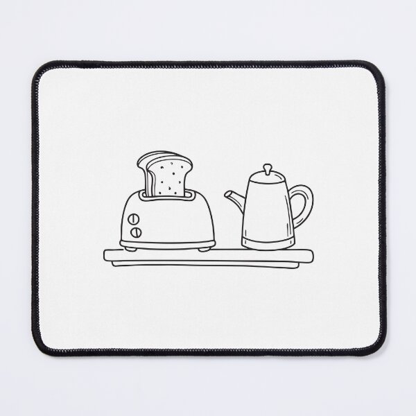 Item preview, A toaster near a kettle on a breakfast station designed and sold by rasagamastore.