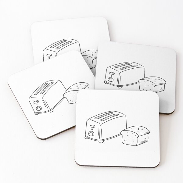 Item preview, A toaster placed beside a loaf of bread designed and sold by rasagamastore.