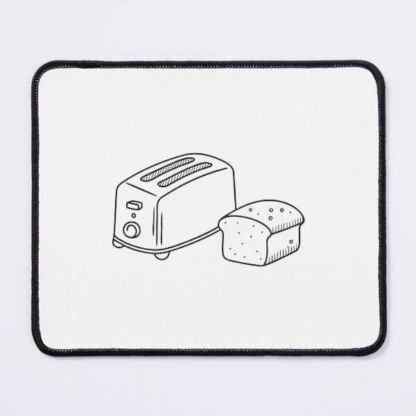Item preview, A toaster placed beside a loaf of bread designed and sold by rasagamastore.