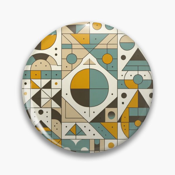Item preview, Retro Geometric Pattern Vintage Abstract Design designed and sold by AlienTechs.