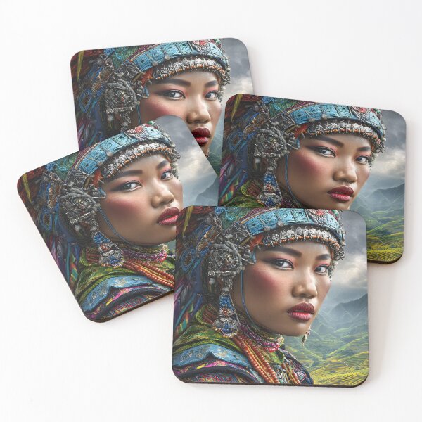 Item preview, Vibrant Ethnic Portrait with Cultural Richness and Beauty designed and sold by Artessie.