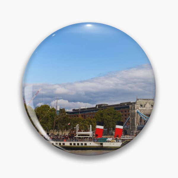 Item preview, Paddle Steamer Waverley on the river Tames between Tower Bridge and The Tower of London designed and sold by John Gilham - Landscape Photography.