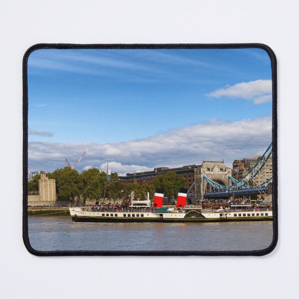 Item preview, Paddle Steamer Waverley on the river Tames between Tower Bridge and The Tower of London designed and sold by John Gilham - Landscape Photography.