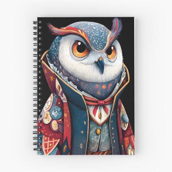 Item preview, Regal Owl in Elegant Attire with Unique Features designed and sold by Artessie.