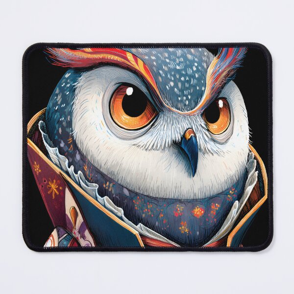 Item preview, Regal Owl in Elegant Attire with Unique Features designed and sold by Artessie.