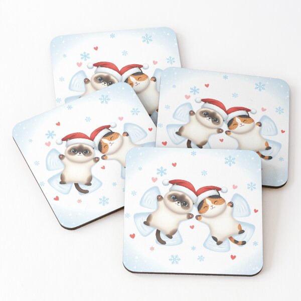 Item preview, Winter Kitty Adventures: Siamese & Calico designed and sold by meesub.