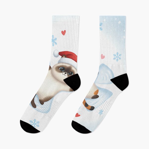 Item preview, Winter Kitty Adventures: Siamese & Calico designed and sold by meesub.