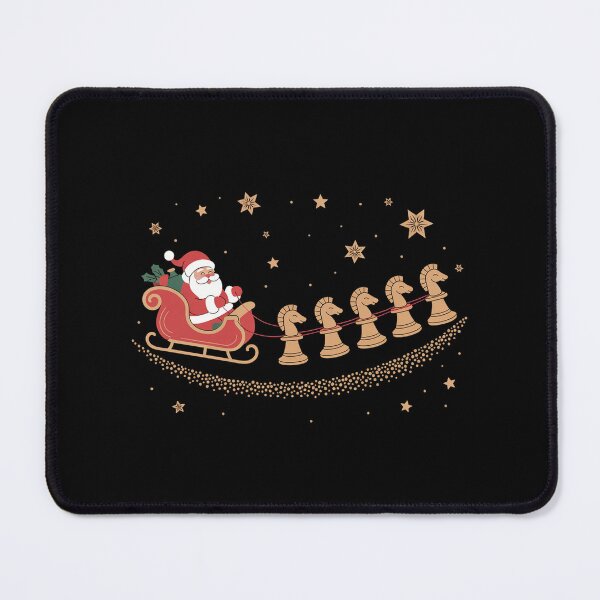 Item preview, Funny Chess Christmas,Christmas Chess Pieces ,Santa Sleigh with Knight Reindeer designed and sold by SOUFIANE1991.
