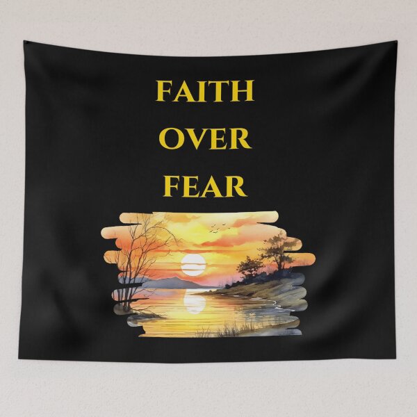 Item preview, Faith Over Fear — Bold Christian Typography designed and sold by EdgarSTatum8.