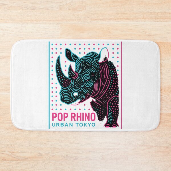 Item preview, Pop Rhino – Neon Tokyo Edition designed and sold by bisha.
