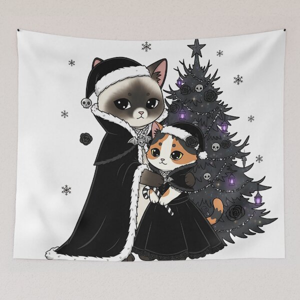 Item preview, Gothic Kitty Christmas Cuddle designed and sold by meesub.