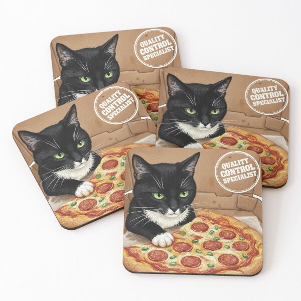 Item preview, Quality Control Specialist Cat and Pizza Funny Food Design designed and sold by Ankkkita.