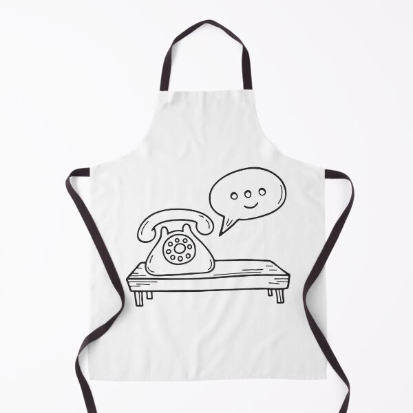 Item preview, A talk bubble near a ringing phone on a table designed and sold by rasagamastore.