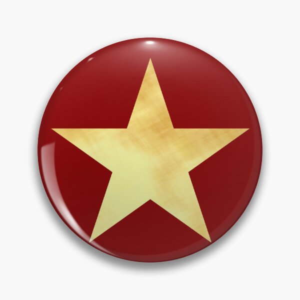 Item preview, Golden Star on red - Calm, Sensory-Friendly designed and sold by CreaTwinkles.