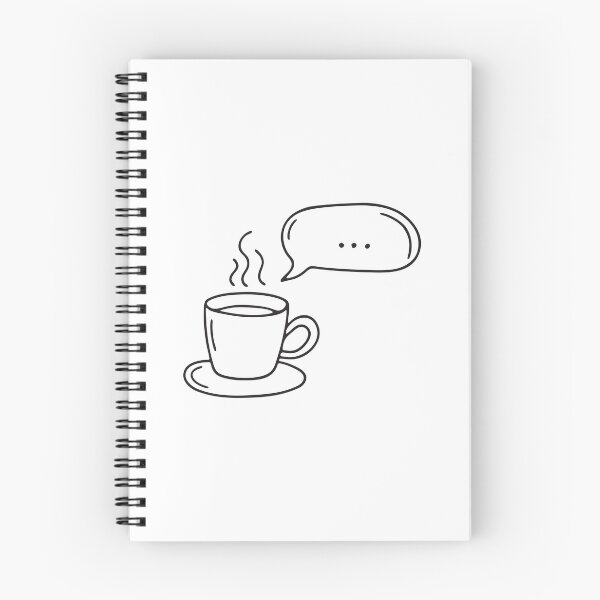 Item preview, A talk bubble rising near a coffee cup designed and sold by rasagamastore.