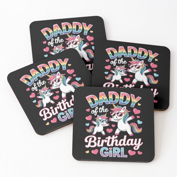 Item preview, Daddy of the Birthday Princess Girl Dabbing Unicorn Daddy designed and sold by NeomiStoreSS.