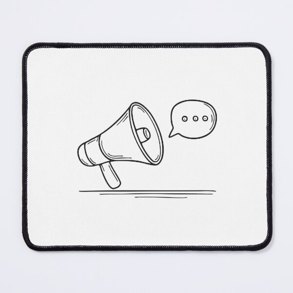 Item preview, A talk outline beside a loud megaphone designed and sold by rasagamastore.