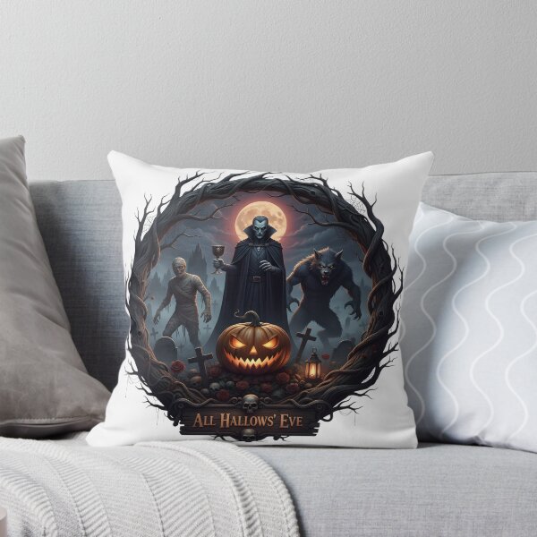 Item preview, 3D Gothic Horror Halloween T-Shirt | Vintage Spooky Monster Crewneck | Adult Men's & Women's Classic Fit Tee designed and sold by Shiam SR.