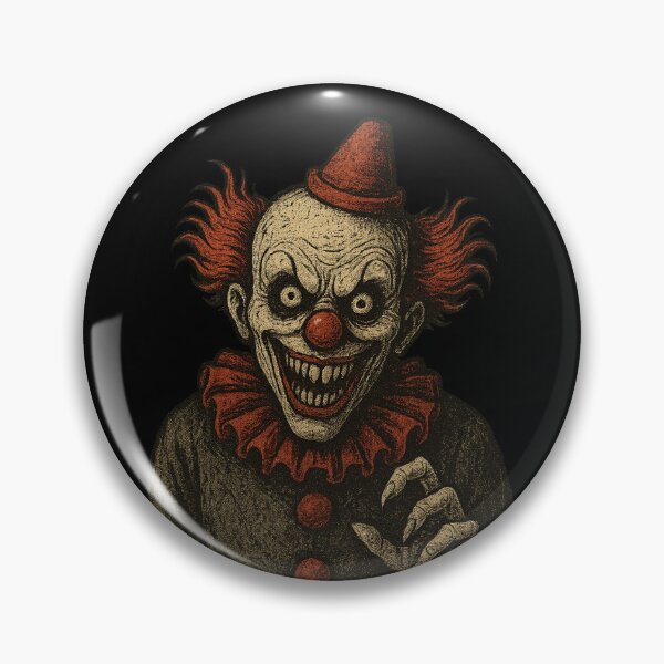 Item preview, Vintage Creepy Clown – Retro Horror Circus Nightmare designed and sold by ZapCat Studio.