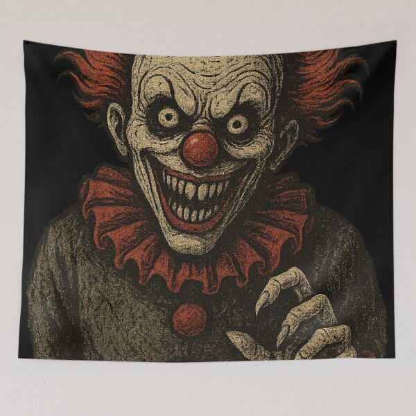 Item preview, Vintage Creepy Clown – Retro Horror Circus Nightmare designed and sold by ZapCat Studio.