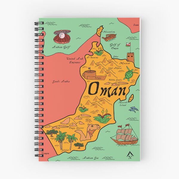 Item preview, Oman Color Map designed and sold by Badar Connections.