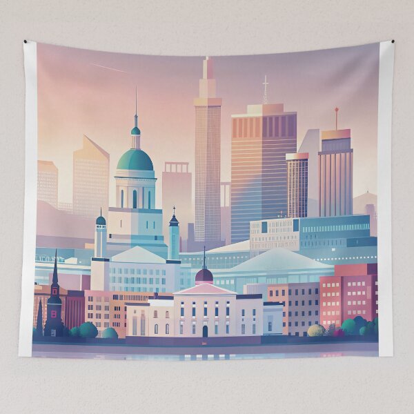 Item preview,   Minimalist skyline of helsinki designed and sold by paulrommer.