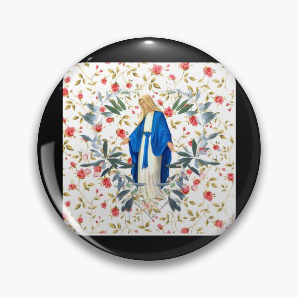 Item preview, Virgin Mary — Floral Madonna Icon designed and sold by EdgarSTatum8.