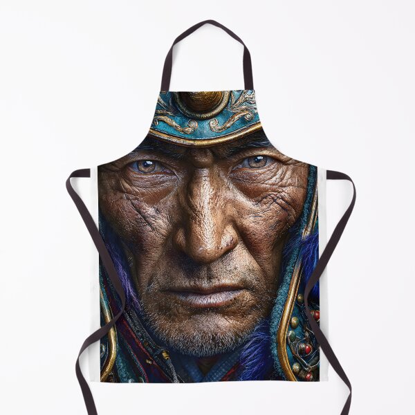 Item preview, Epic Portrait of a Weathered Warrior Face Close-Up designed and sold by Artessie.