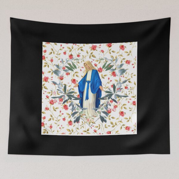 Item preview, Virgin Mary — Floral Madonna Icon designed and sold by EdgarSTatum8.