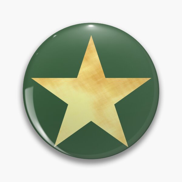 Item preview, Golden Star on green - Calm, Sensory-Friendly designed and sold by CreaTwinkles.