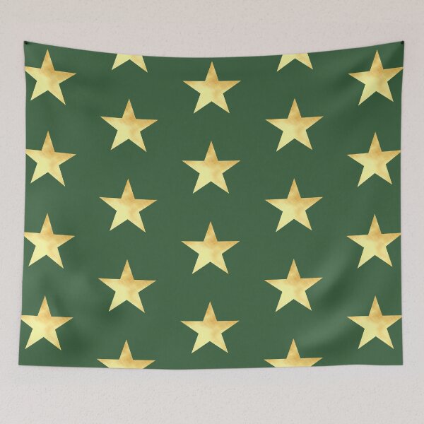 Item preview, Golden Star on green - Calm, Sensory-Friendly designed and sold by CreaTwinkles.