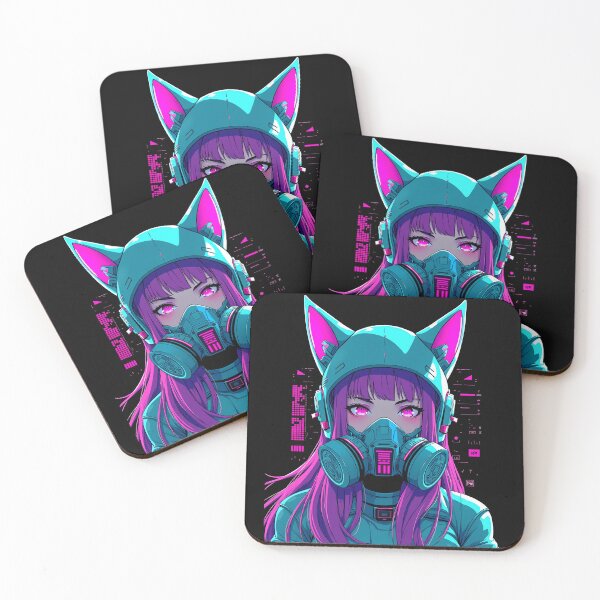 Item preview, Cyberpunk Girl Cat Ears Future designed and sold by MooonTees.