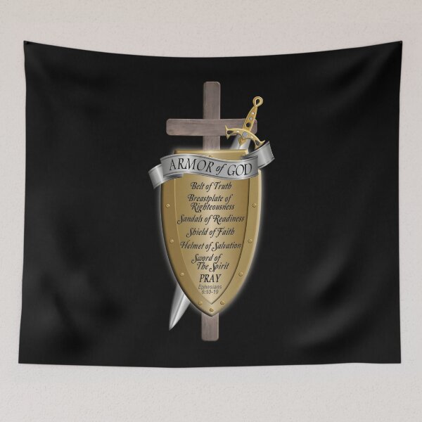 Item preview, Armor of God — Rugged Cross Shield designed and sold by EdgarSTatum8.