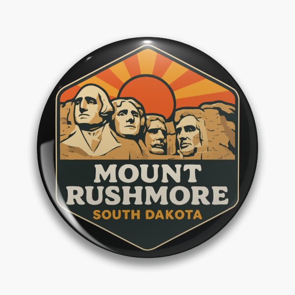 Item preview, Mount Mt Rushmore South Dakota Retro Travel designed and sold by TomFrontierArt.