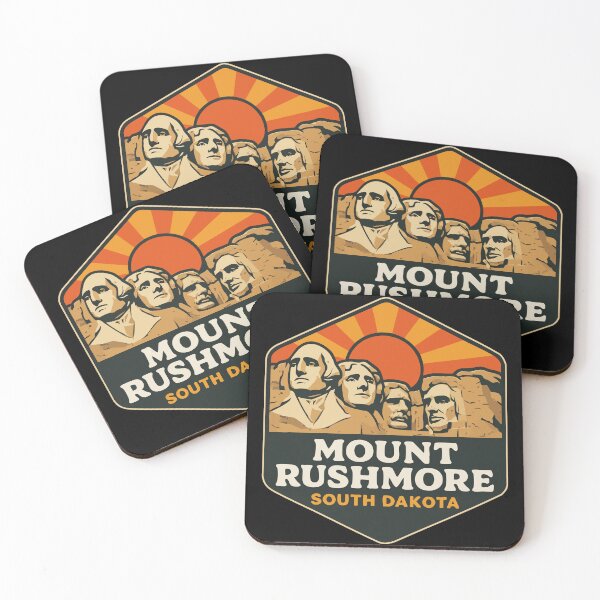 Item preview, Mount Mt Rushmore South Dakota Retro Travel designed and sold by TomFrontierArt.