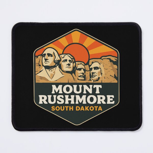 Item preview, Mount Mt Rushmore South Dakota Retro Travel designed and sold by TomFrontierArt.
