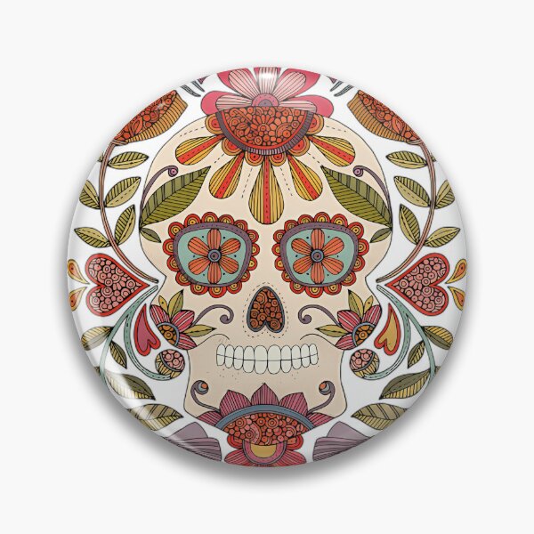 Item preview, Floral Harmony Skull Illustration designed and sold by CareTopping.